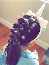 Unicorn Kids Hair Birthday Hairstyles Kids Hairstyles Baby Girl Hairstyles