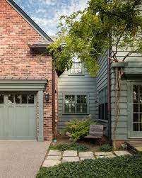 The green hinge system is perfect for. Green Garage Door Houzz