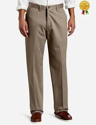 Lee Mens Relaxed Fit Pants Never Iron Taupe Flat Front Size 40x32 New Lee Casualpants Khaki Chino Pants Pants Workout Pants
