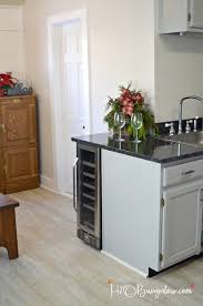 The elworth kitchen island is equipped with generous open and closed storage, and easily expands to accommodate a larger gathering. Diy Built In Wine Cooler H2obungalow