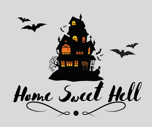 Home Sweet Hell Gothic Digital Wall Art - Etsy