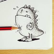 What Happens When A Fictional Pet Meets Real Objects Bringing You Truth Inspiration Hope Cute Doodle Art Doodle Art Drawing Funny Doodles