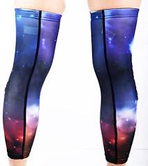 Coolomg Pair Basketball Knee Pads For Kids Youth Adult Nebula Galaxy Nasa Long Leg Knee Sleeves Protector Gear Eva Nasa Small