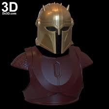Mandalorian beskar armor din djarin inspired 3d raw printed | etsy. 3d Printable Model Blacksmith Mandalorian Gold Helmet Chest Shoulder Armor Star Wars Print File F Star Wars Prints Mandalorian Cosplay 3d Printable Models