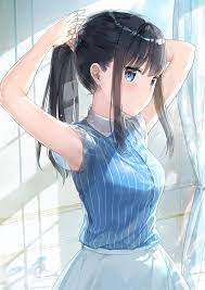 anime おしゃれまとめの人気アイデア pinterest d apriliana アニメ 黒髪 美しいアニメガール 黒髪 ポニーテール