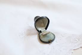 Antique 1800s Leather Ring Box Victorian Ring Box Horseshoe Ring Box Wedding Ring Box Engagement Ring Box Hat Shaped Presentation Box Victorian Rings Leather Ring Antique Ring Box