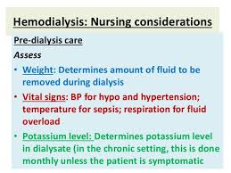 Nursing Care Of Patient On Dialysis