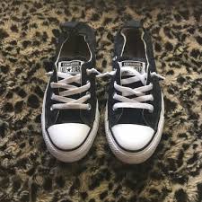 Black And White Converse Womens Size 7 Slip On Converse Womens Converse White Sneaker Converse