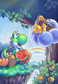 Yoshi Picnic By Knightofgames Mario Art Super Mario Art Yoshi