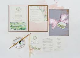 Painted Landscape Wedding Invitations Momental Designs Wedding Invitations Mountain Wedding Invitations Foil Pressed Wedding Invitations