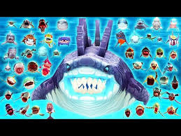 Today i will be collecting two more fossils for spike, two more for echo, and unlocking the killer whale. Hungry Shark World Vs Evo All 50 Sharks Unlocked Ø¯ÛŒØ¯Ø¦Ùˆ Dideo