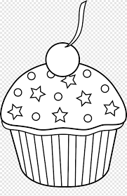 √22 gambar mewarnai bebek untuk anak 2020. Cupcake Black And White Flashlight S Black White Food Png Pngegg