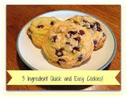 3 Ingredient Quick And Easy Cookies Recipe Oh So Savvy Mom Easy Cookies Easy Cookie Recipes Cookie Recipes