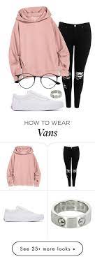 No Name By Eemaj On Polyvore Featuring Vans Boohoo Ray Ban And Cartier Cute Outfits Fashion Outfits How To Wear Vans