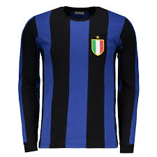 Camisola de futebol para homem. Inter Milan Retro 1966 Long Sleeves Shirt