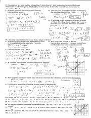 Topics of the test include: Algebra Ii Unit 03 Review Sheet Solutions 9 An Employee At A Local Stadium Is Launching Tshirts From A T Shirt Cannon Into The Crowd During An Course Hero