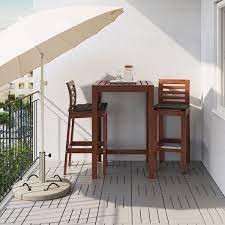 Ikea canada counter height table. Applaro Bar Table Outdoor Brown Stained Ikea