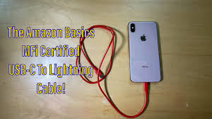 Amazon Basics Mfi Certified Usb C To Lightning Cable Nearly 10 Cheaper Than Apple S Youtube