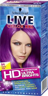 Read reviews for schwarzkopf live intense colour 086 pure purple permanent hair dye. Schwarzkopf Hair Color Live Xxl Ultra Brights Purple Punk No 94 Schwarzkopf Hair Color Schwarzkopf Live Colour Hair Color