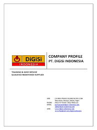This company's import data update to. Profile Digisi Indonesia Rev 08 Updated 25 June 2019 Occupational Safety And Health Competence Human Resources
