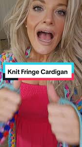 Rock Your Look: Knit Crocheted Multicolor Fringe Cardigan! Welcome to ...