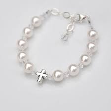 Black And White Bracelet Baby Baptism Bracelet Girl Or Boy Sterling Silver Cross Rosary Etsy Bracelet Gift 14k Yellow Gold Jewelry Bracelets