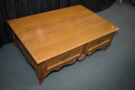 Shop the ethan allen coffee tables collection on chairish, home of the best vintage and used furniture, decor and art. Semi Contemporary Four Drawer French Style Coffee Table Made By Ethan Allen