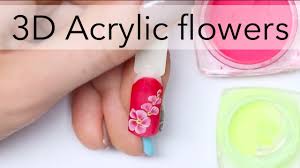 *this page has acrylic nail art techniques only. 3d Acrylic Flowers Design For Beginners Easy Nail Art Ideas By Nailcou Youtube