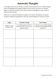 Start studying cognitive worksheet #1. Automatic Thoughts Worksheet Therapist Aid