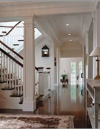 Trim Lighting Floors Love The Stain And White Combination Like The Column With The Staircase Stairs Design Interior House Staircase Design