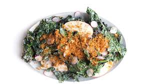 Grilled Kale Salad With Paprika Breadcrumbs Recipe Grilled Kale Grilled Vegetable Recipes Summer Salad Recipes