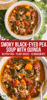 Smoky Black Eyed Pea Soup With Quinoa From My Bowl Recipe Easy Fall Dinners Black Eyed Pea Soup Meal Prep Clean Eating