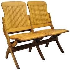 Maybe you would like to learn more about one of these? Antique Vintage Wood Slat Double Folding Seat Theater School Old Pew Chair At 1stdibs
