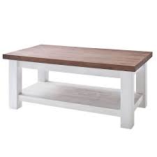 Couchtisch 110 X 60 Havana In Akazie Massiv Weiss Braun Mobel Ideal Couchtisch Braun Couchtisch Weiss Wohnzimmertische