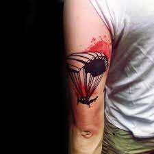Another frequent airborne tattoo is the parachute with wings. 30 Parachute Tattoo Designs For Men Sky Diving Ink Ideas