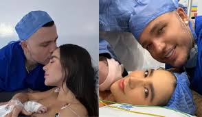 Paola Jara y Jessi Uribe ya son padres, celebraron el nacimiento de su hija  Emilia