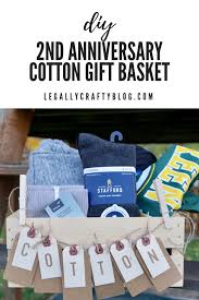 It's great to have a reusable advent calendar that you can fill up with gifts of your choice every year. The Year Of Cotton A Diy 2nd Anniversary Gift Basket Legally Crafty Blog
