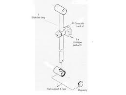 Grohe U clamp section for 07659 shower head holder - chrome | Grohe 00422000  | National Shower Spares