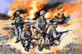 Us Troops In Iraq First Gulf War Dessin Militaire Dessin Militaire