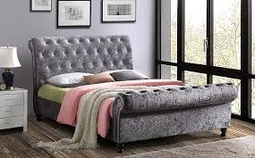 Check spelling or type a new query. Castello Silver Crushed Velvet Super King Size Bed Furniture And Choice