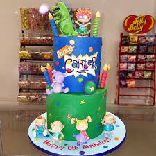 Rugrats Themed Cake Rugratscake Rugrats Birthdaycake Kidscake Kidsbirthdayparty Ch Baby Birthday Party First Birthday Theme Boy Baby Shower Party Themes