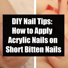 In this video gemma lambert and naio nails show us how to apply sculptured acrylic nails to short and bitten nails.••• Diy Nail Tips How To Apply Acrylic Nails On Short Bitten Nails