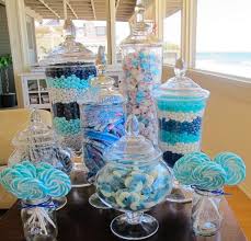 Candy Vases Blue Candy Baby Shower Boy Shower