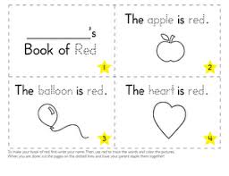 My book of colors coloring page. The Color Red Worksheet Education Com