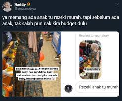 Allah sudah menjamin rezeki setiap orang. Selepas Kira Bajet Instafamous Dan Suami Sepakat Tangguh Timang Baby Biarlah Dapat Anak Lambat Janji Dapat Beri Keselesaan Untuk Mereka Viral Mstar