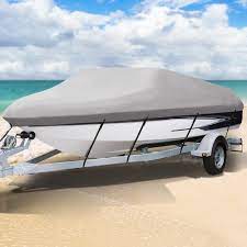14 16 Foot Waterproof Boat Cover Grey In 2021 Boat Covers Boat Cover Gray