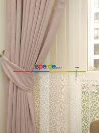 Evdeki fon perdenin bağcık modeli nasıl ? Pudra Duz Fon Perde En 150cm Dokumlu Fon Pembe Pudra Pembe Pudra Eperde Com