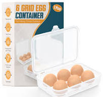 Duck Egg Cartons SOUJAP 100 Pack Clear Plastic Egg Cartons, 6 Cell  Stackable Egg Storage Container With Lids, Egg Tray Holder Bulk For Family  Pasture ...