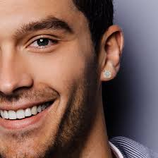 Dainty Jean Diamond Ear Stud For Men for him, priced under 30K