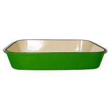Fancy Cook Home Kitchen Decorative Enameled Cast Iron Green Rectangular Roasting Dish Lasagna Pan 16 This Is An Ama Lasagna Pan Home Cooking Decorative Bowls